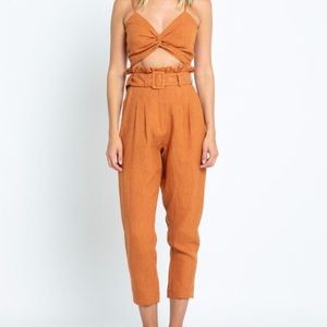 Skylar + Madison crop top and matching pants set